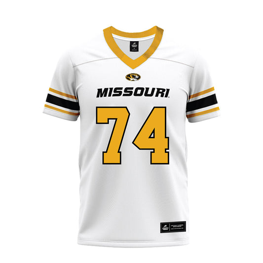Missouri - NCAA Football : Whit Hafer - White Premium Football Jersey-0