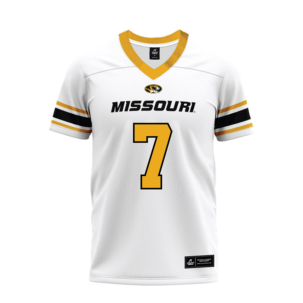 Missouri - NCAA Football : Kensley Louidor Faustin - White Premium Football Jersey-0