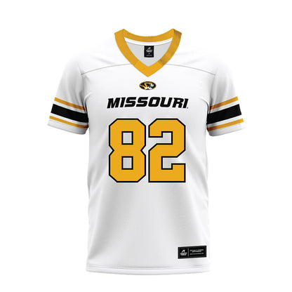 Missouri - NCAA Football : Karsten Fiene - White Premium Football Jersey-0