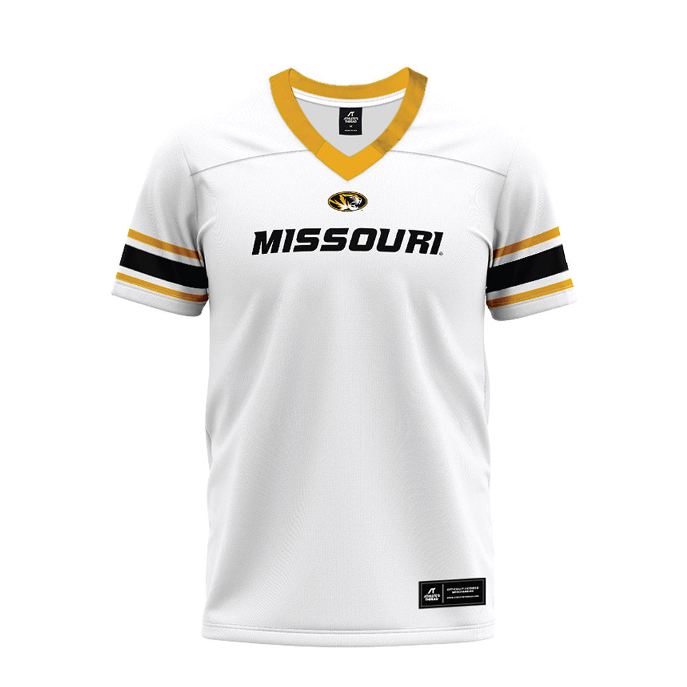 Missouri - NCAA Football : CJ May - White Premium Football Jersey-0