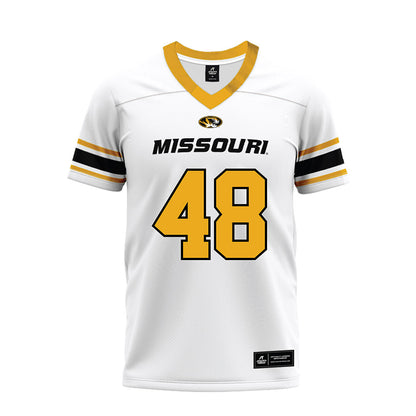Missouri - NCAA Football : Oliver Robbins - White Premium Football Jersey-0