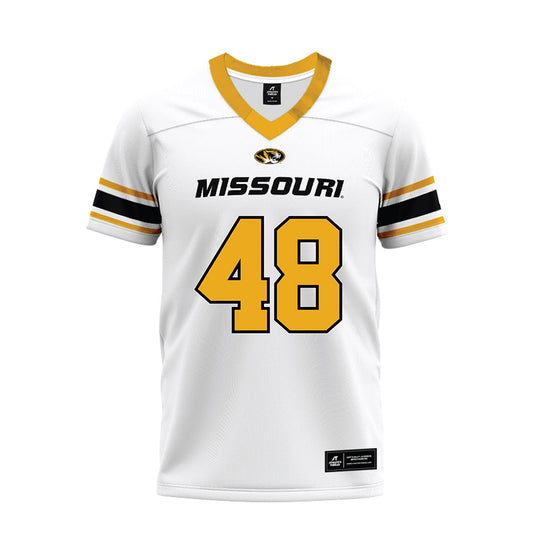 Missouri - NCAA Football : Oliver Robbins - White Premium Football Jersey-0