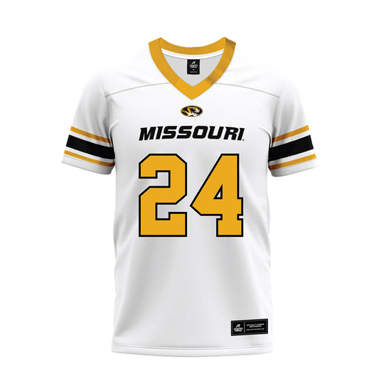 Missouri - NCAA Football : Xaishaun Edwards - White Premium Football Jersey-0