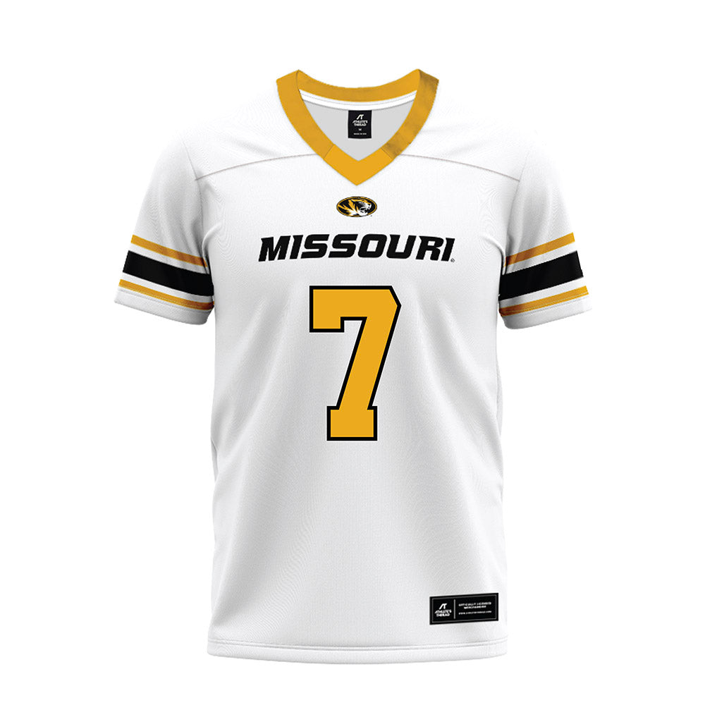 Missouri - NCAA Football : Gavin Sidwar - White Premium Football Jersey-0