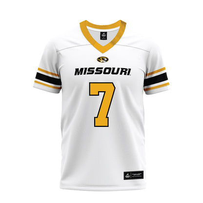 Missouri - NCAA Football : Gavin Sidwar - White Premium Football Jersey-0