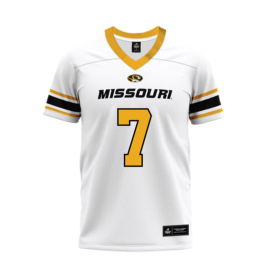 Missouri - NCAA Football : Gavin Sidwar - White Premium Football Jersey-0