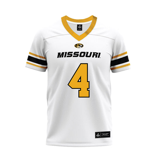 Missouri - NCAA Football : Trajen Greco - White Premium Football Jersey-0