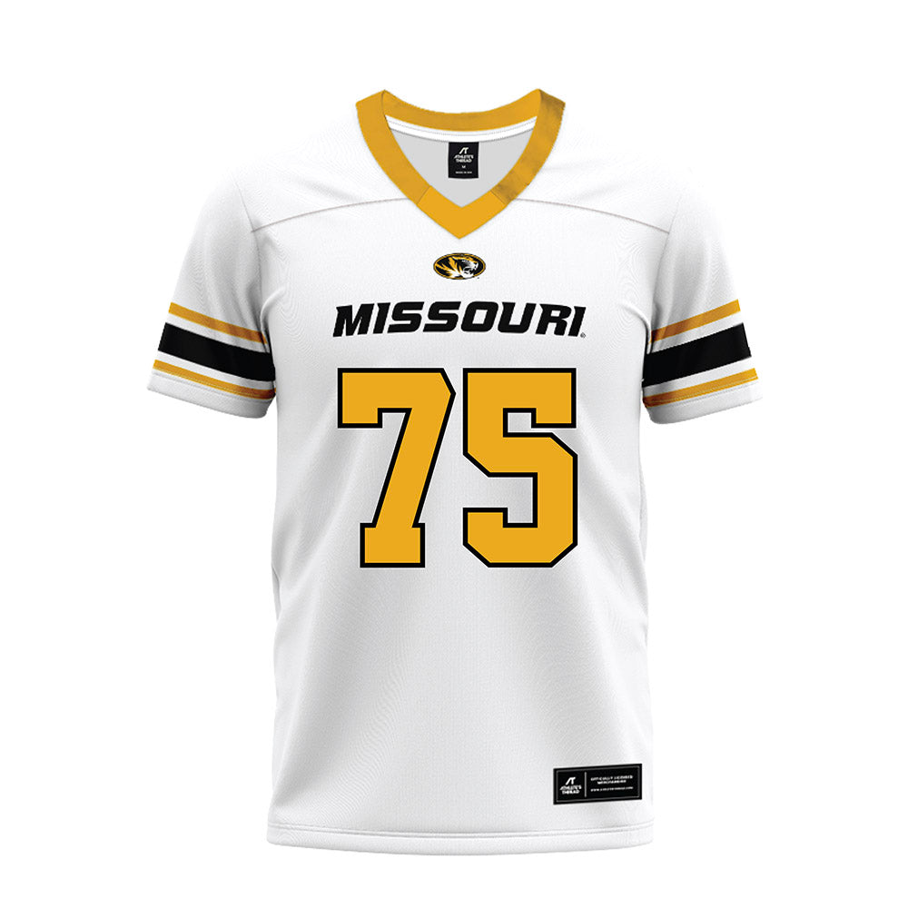 Missouri - NCAA Football : Jack Lange - White Premium Football Jersey-0