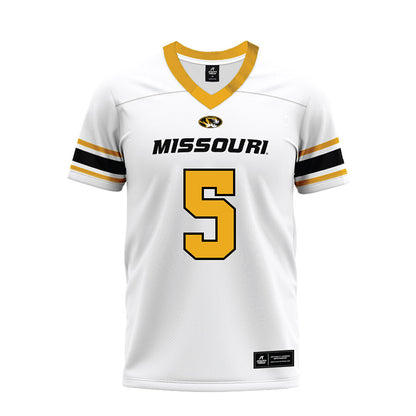 Missouri - NCAA Football : Matt Zollers - White Premium Football Jersey-0