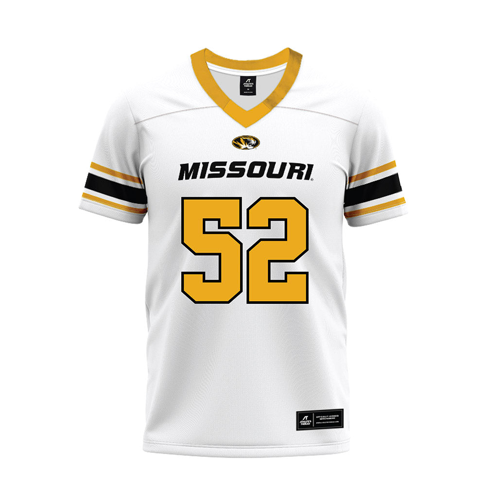 Missouri - NCAA Football : Demarcus Johnson - White Premium Football Jersey-0
