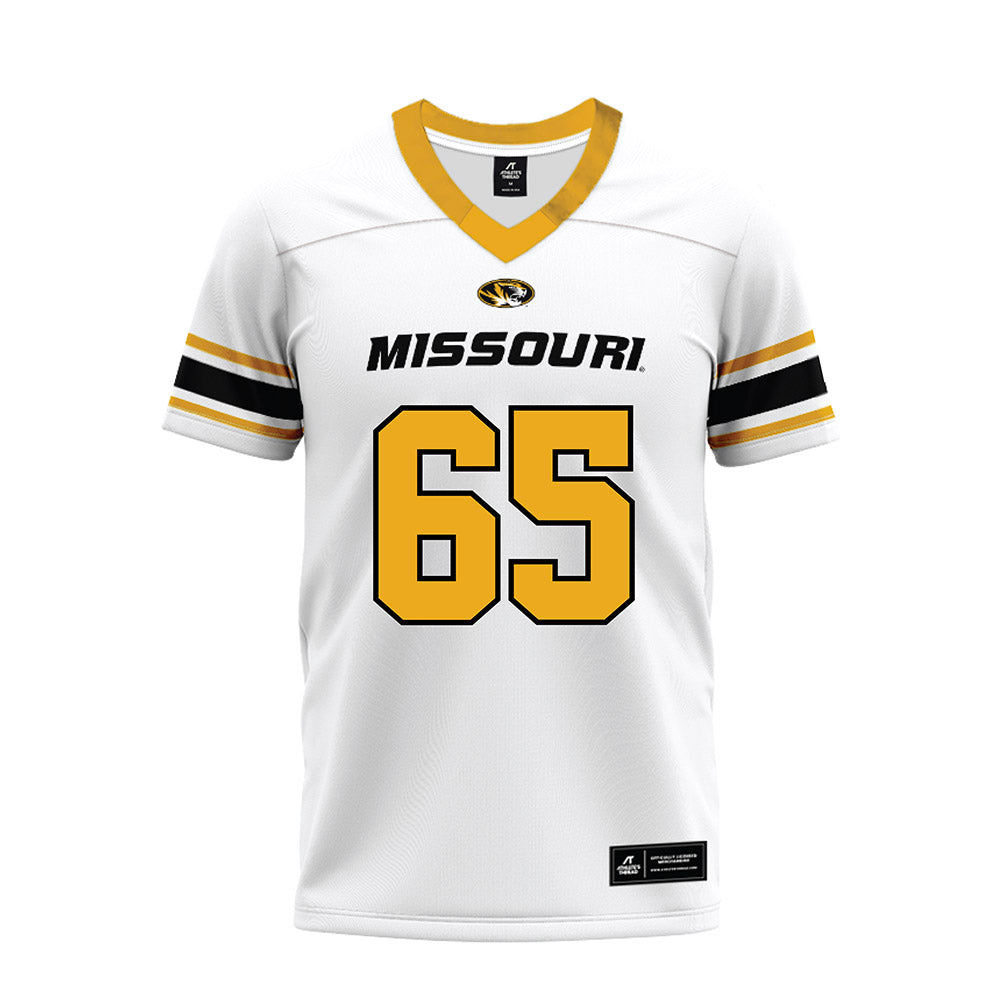 Missouri - NCAA Football : Brysen Wessell - White Premium Football Jersey-0