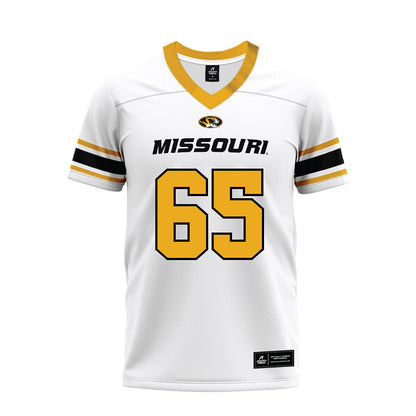 Missouri - NCAA Football : Brysen Wessell - White Premium Football Jersey-0