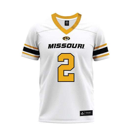 Missouri - NCAA Football : Caleb Goodie - White Premium Football Jersey-0