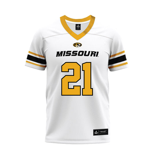 Missouri - NCAA Football : Sam Horn - White Premium Football Jersey-0