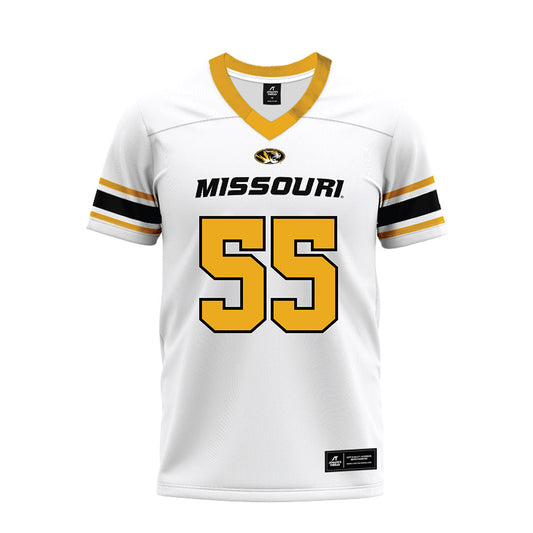 Missouri - NCAA Football : Cavan Tuley - White Premium Football Jersey-0