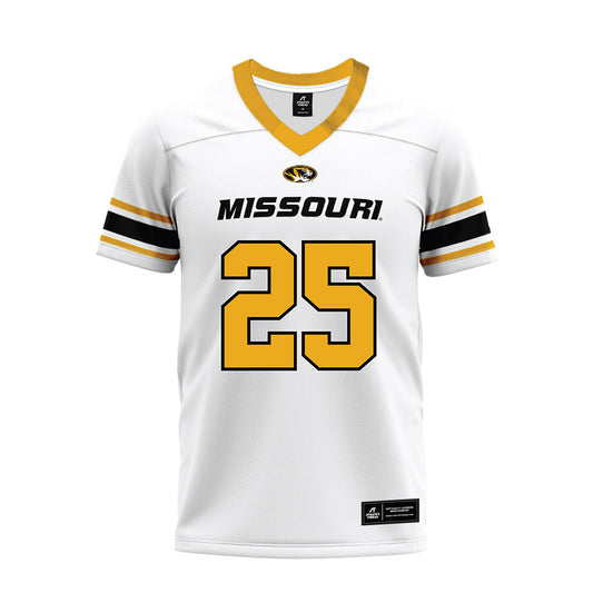 Missouri - NCAA Football : Jason King - White Premium Football Jersey-0