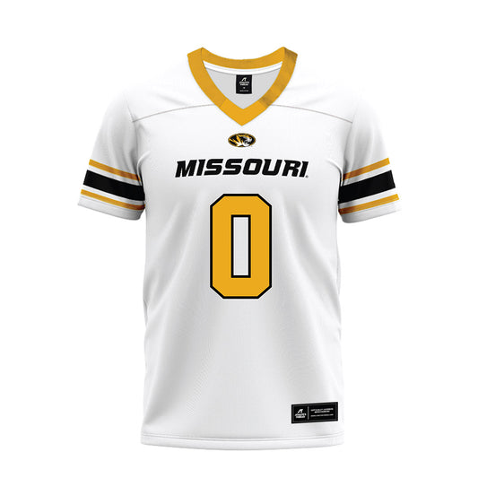 Missouri - NCAA Football : Naeshaun Montgomery - White Premium Football Jersey-0