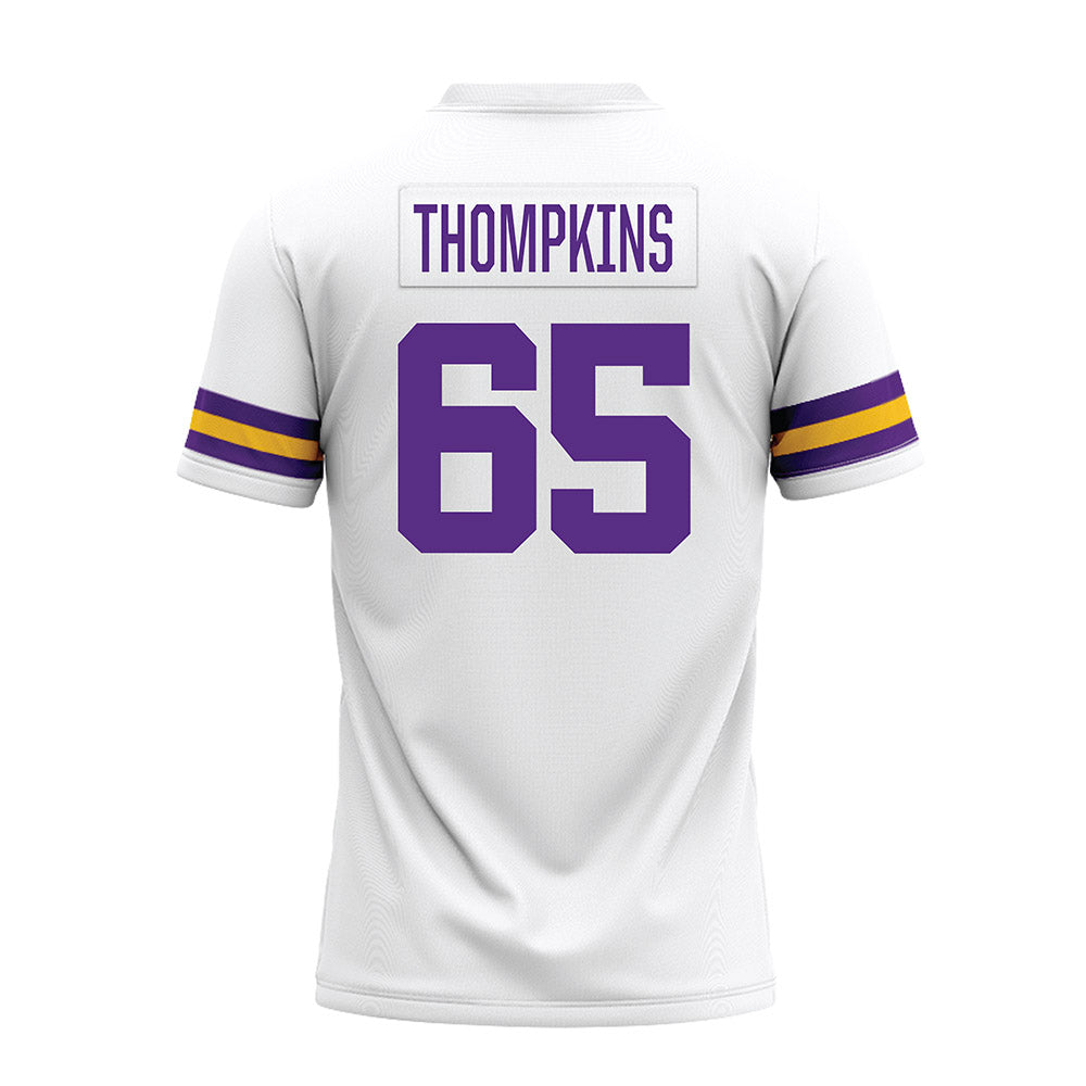 LSU - NCAA Football : Sean Thompkins - White Premium Football Jersey-1