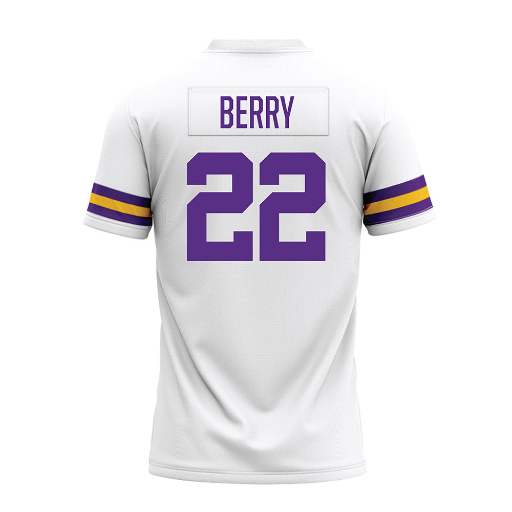LSU - NCAA Football : Harlem Berry - White Premium Football Jersey-1