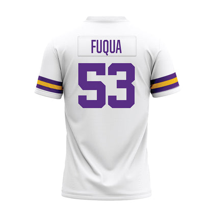 LSU - NCAA Football : Hayes Fuqua - White Premium Football Jersey-1