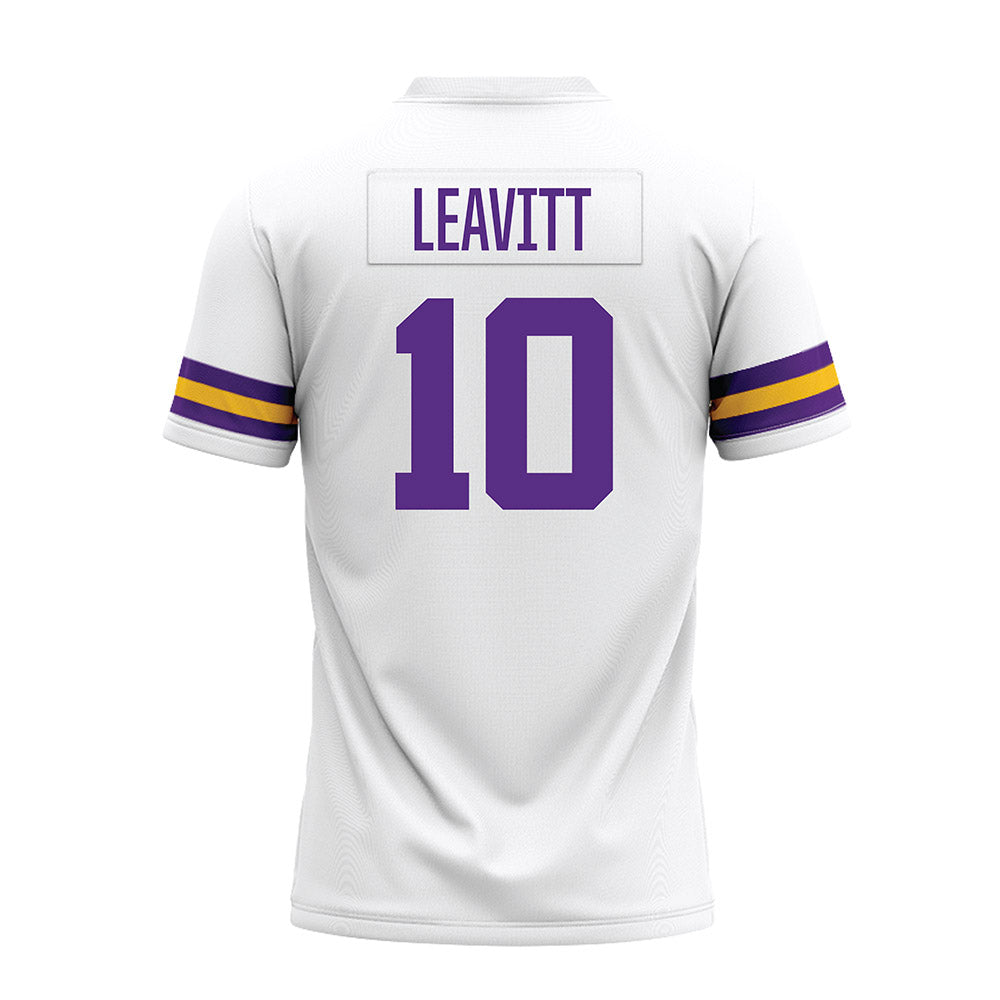 LSU - NCAA Football : Sam Leavitt - White Premium Football Jersey-1