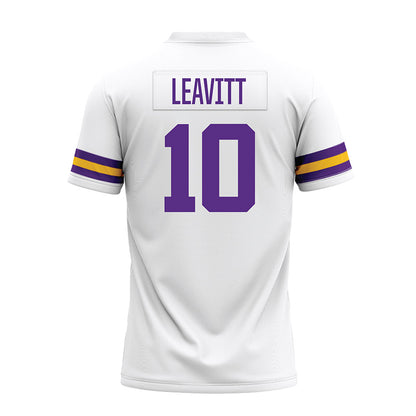LSU - NCAA Football : Sam Leavitt - White Premium Football Jersey-1