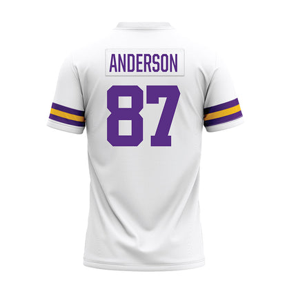 LSU - NCAA Football : JC Anderson - White Premium Football Jersey-1