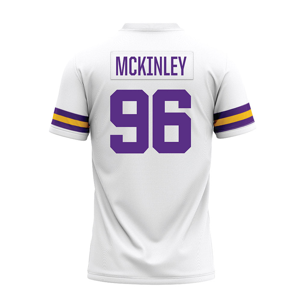LSU - NCAA Football : Dominick McKinley - White Premium Football Jersey-1