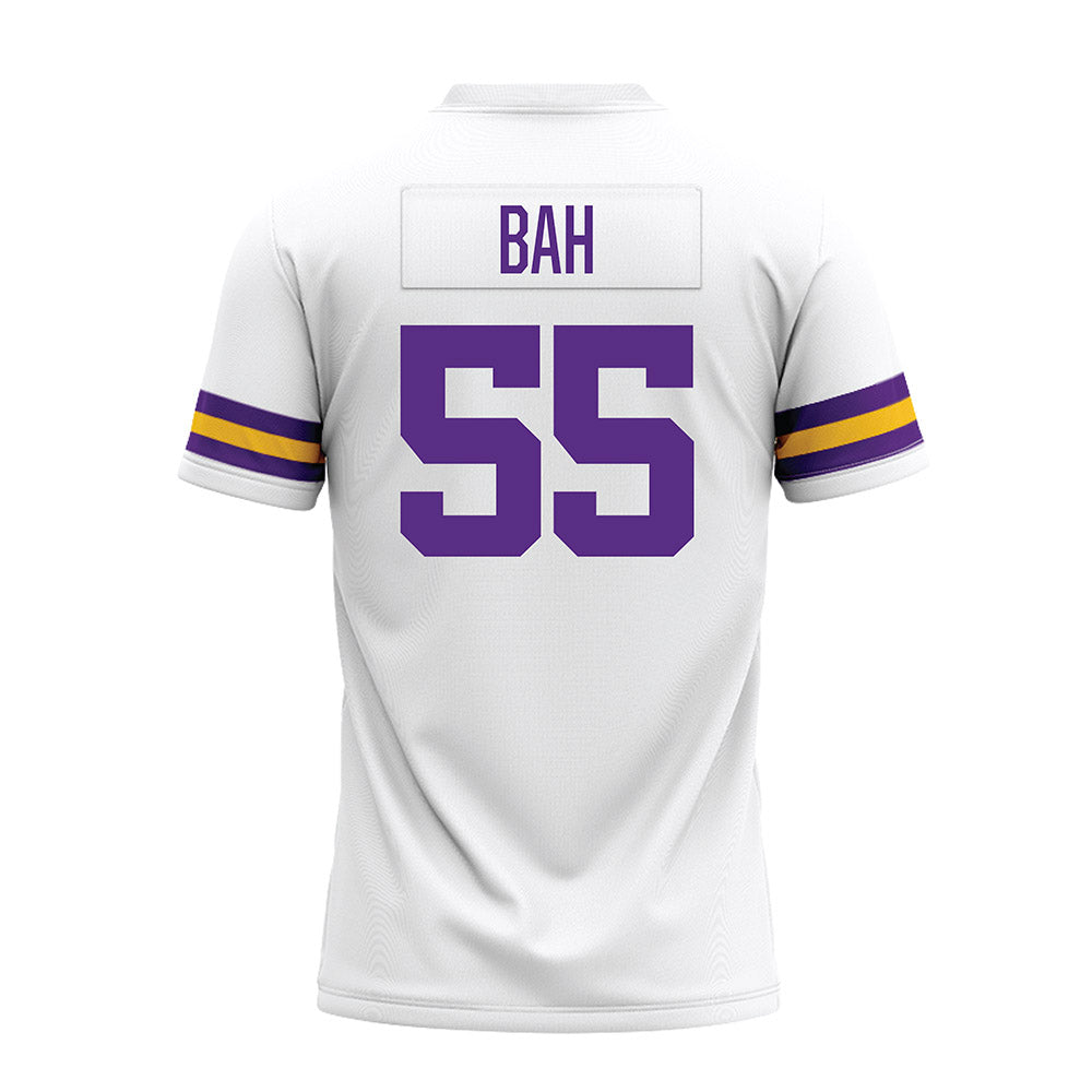LSU - NCAA Football : Aliou Bah - White Premium Football Jersey-1