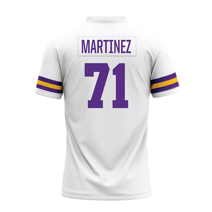 LSU - NCAA Football : Brysten Martinez - White Premium Football Jersey-1