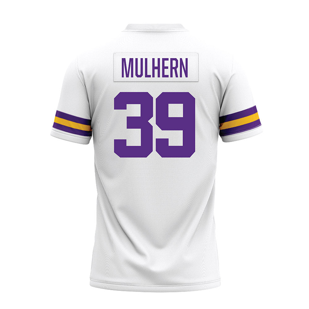 LSU - NCAA Football : Mack Mulhern - White Premium Football Jersey-1