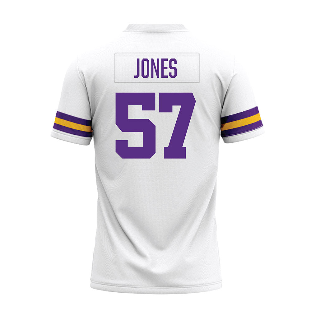LSU - NCAA Football : Jakolby Jones - White Premium Football Jersey-1