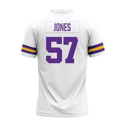 LSU - NCAA Football : Jakolby Jones - White Premium Football Jersey-1
