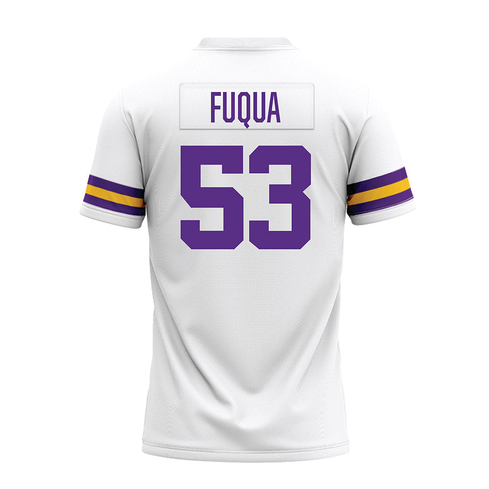 LSU - NCAA Football : Hayes Fuqua - White Premium Football Jersey-1