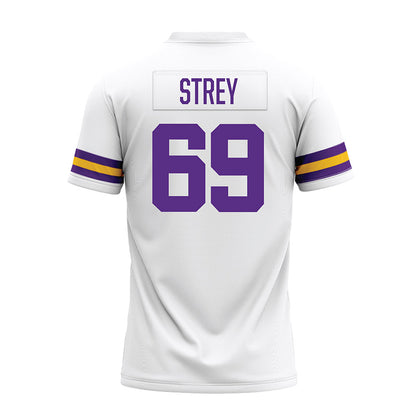 LSU - NCAA Football : Darrin Strey - White Premium Football Jersey-1