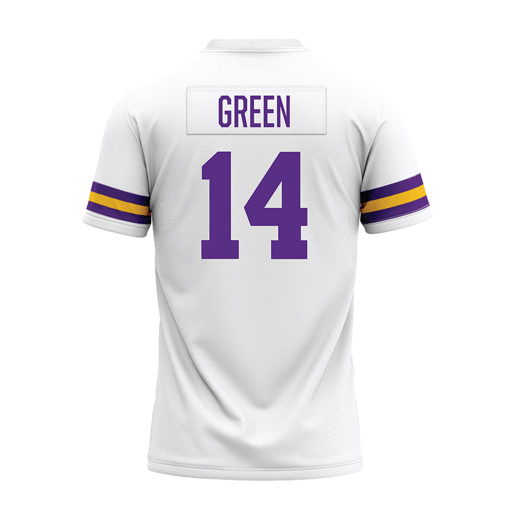LSU - NCAA Football : Trey'Dez Green - White Premium Football Jersey-1