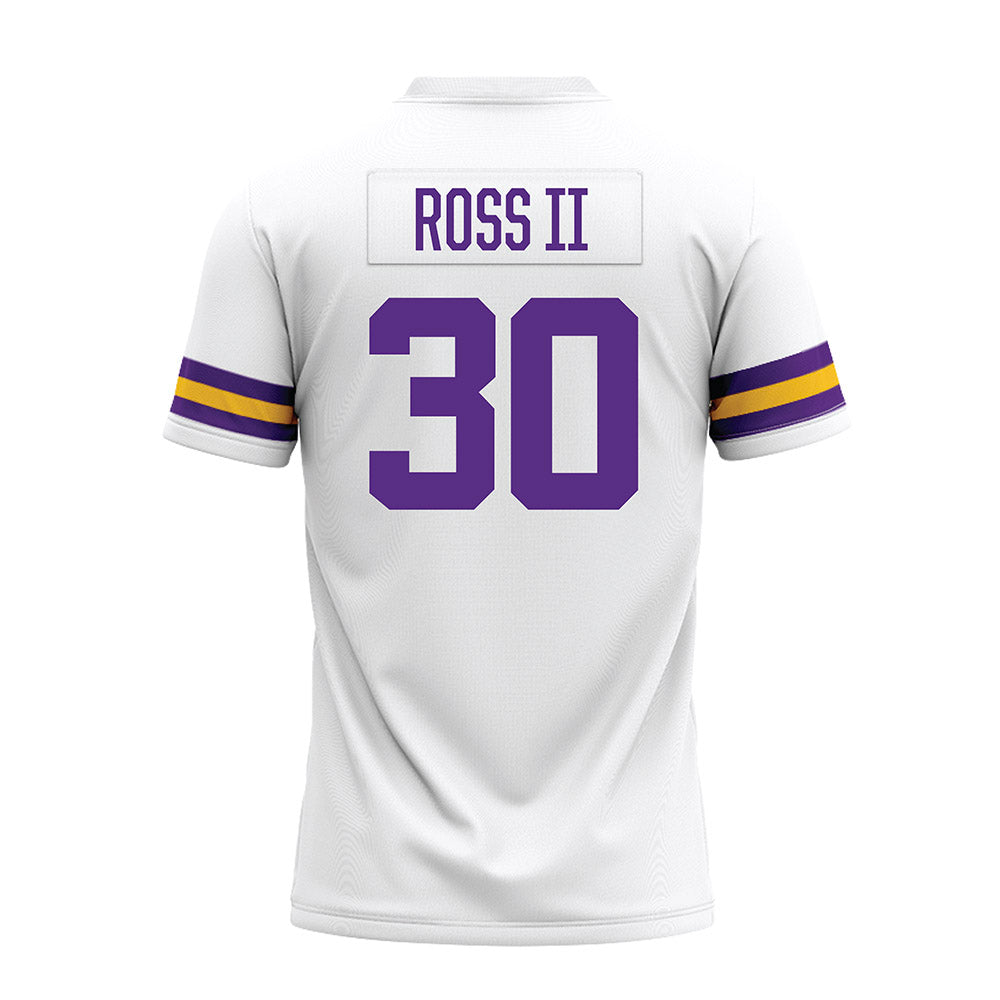 LSU - NCAA Football : Charles Ross II - White Premium Football Jersey-1