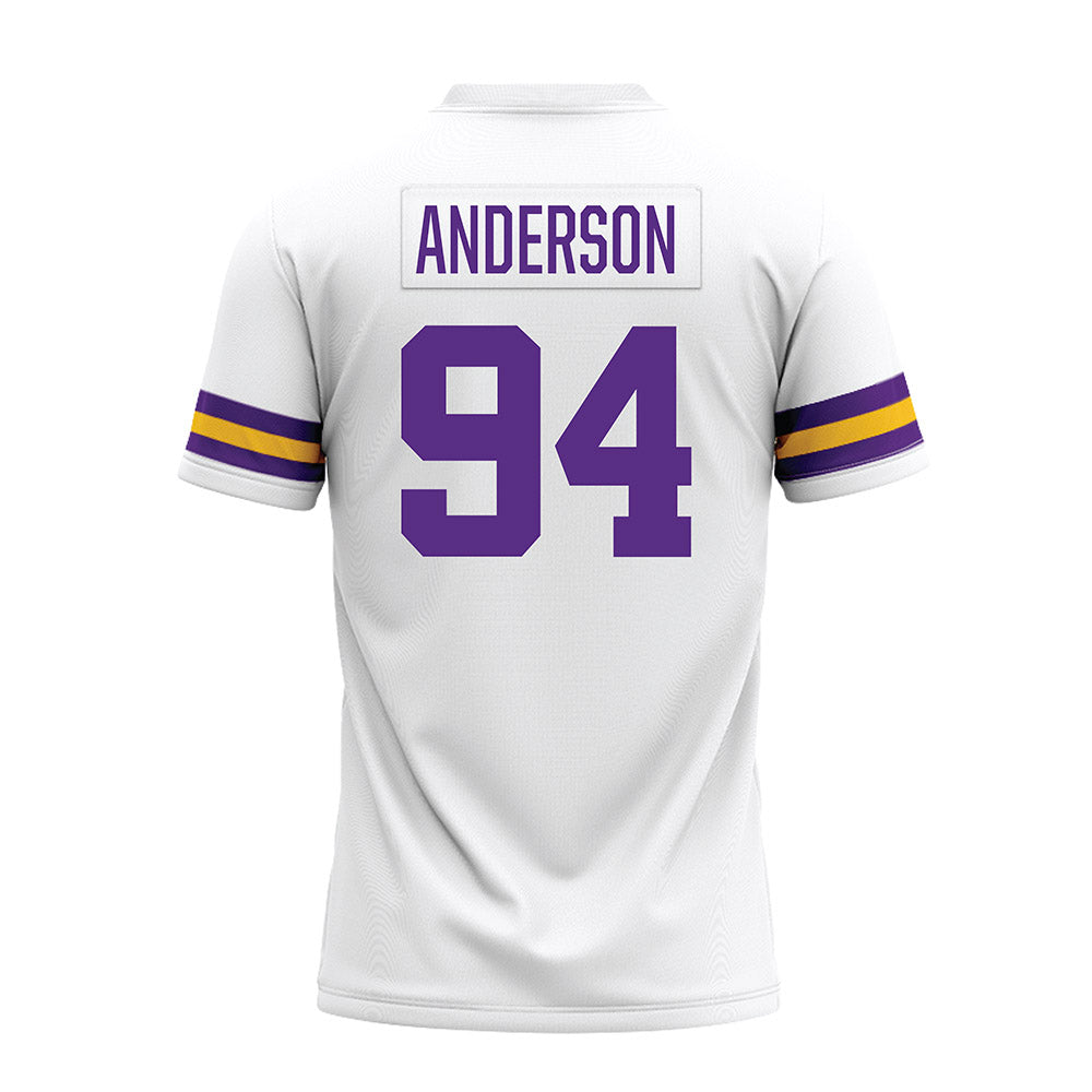 LSU - NCAA Football : Richard Anderson - White Premium Football Jersey-1