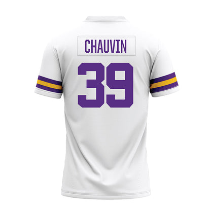 LSU - NCAA Football : Reid Chauvin - White Premium Football Jersey-1