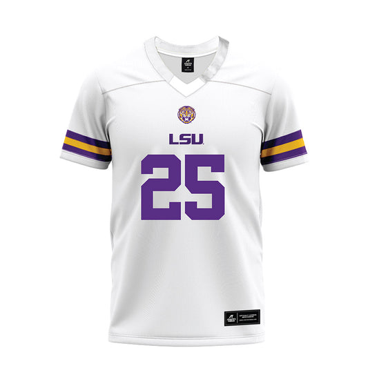 LSU - NCAA Football : Rod Gainey jr - White Premium Football Jersey-0