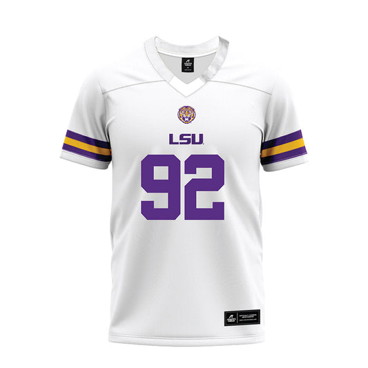 LSU - NCAA Football : Brandon Brown - White Premium Football Jersey-0