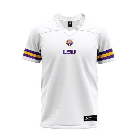 LSU - NCAA Football : Scott Starzyk - White Premium Football Jersey-0
