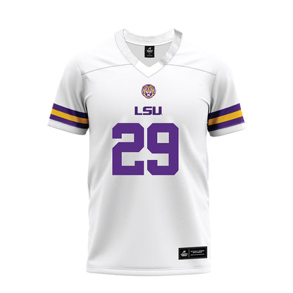 LSU - NCAA Football : Caden Durham - White Premium Football Jersey-0