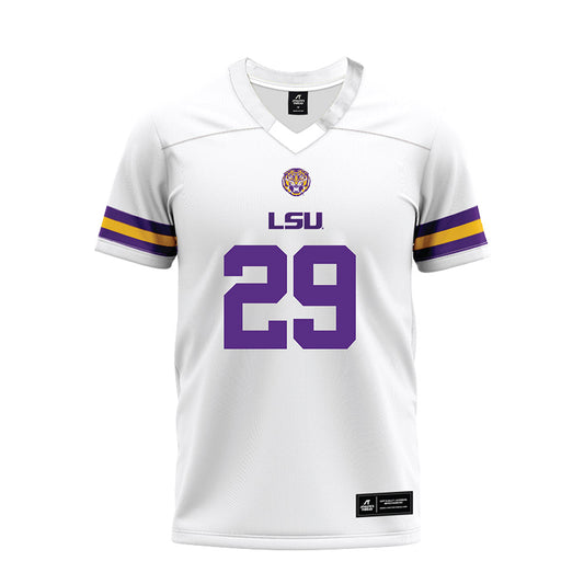 LSU - NCAA Football : Caden Durham - White Premium Football Jersey-0