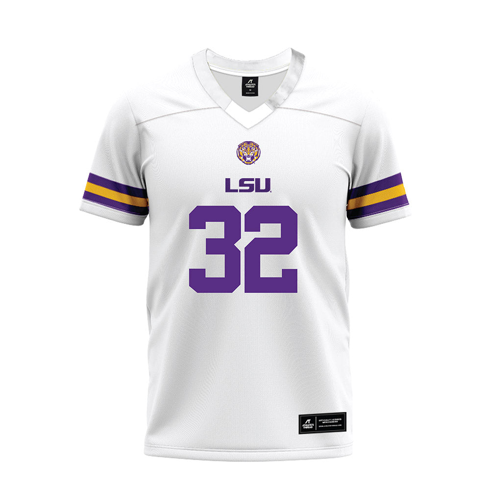 LSU - NCAA Football : Joseph Ebun - White Premium Football Jersey-0