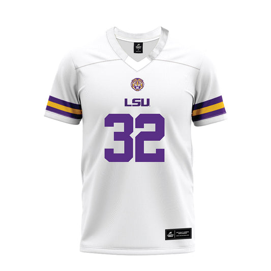 LSU - NCAA Football : Joseph Ebun - White Premium Football Jersey-0