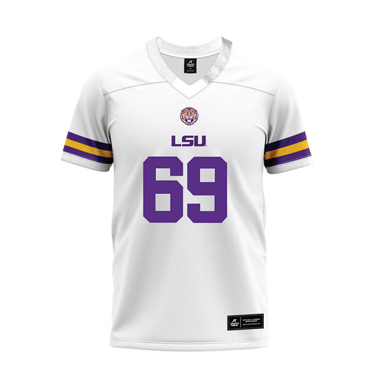 LSU - NCAA Football : Darrin Strey - White Premium Football Jersey-0