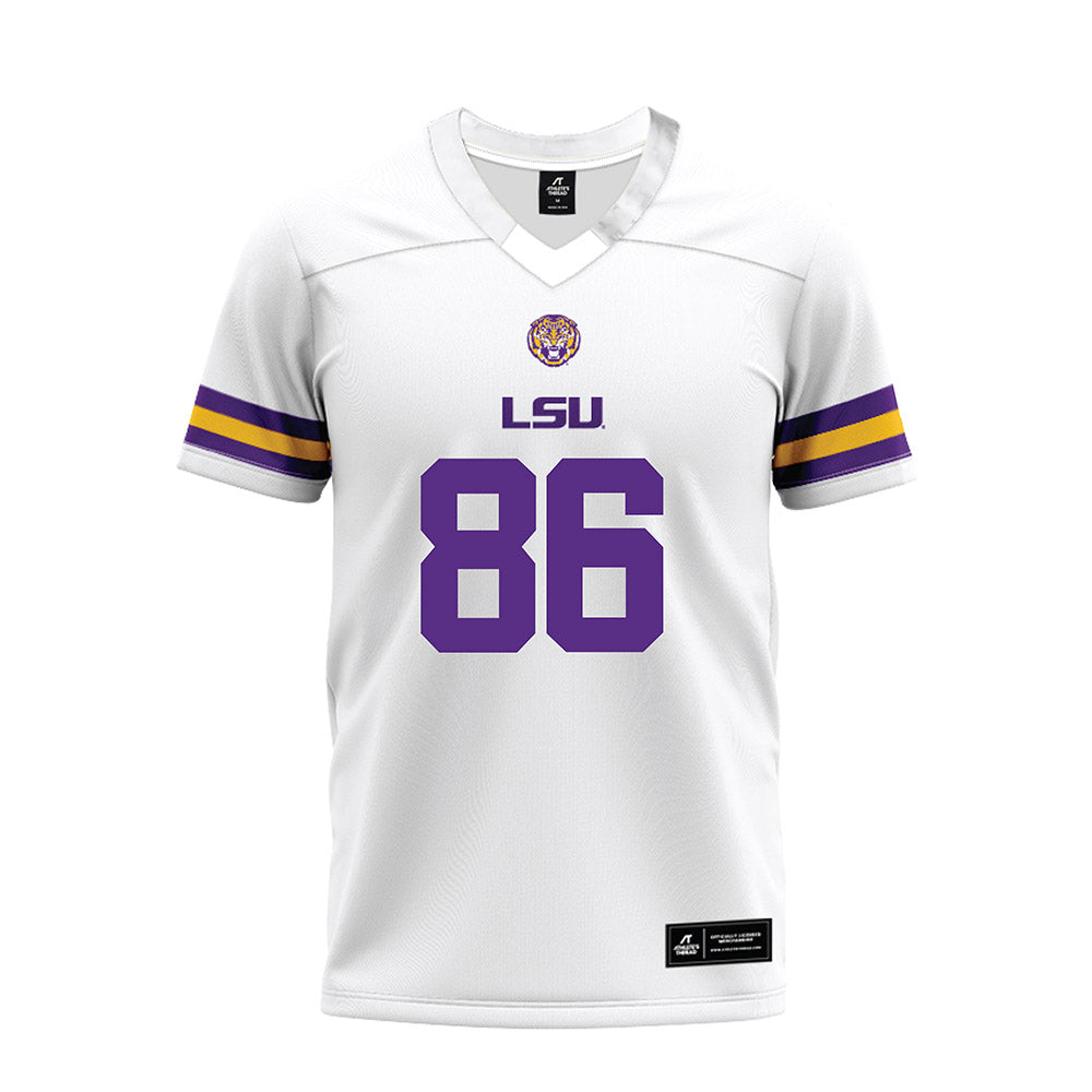 LSU - NCAA Football : Jabari Mack - White Premium Football Jersey-0