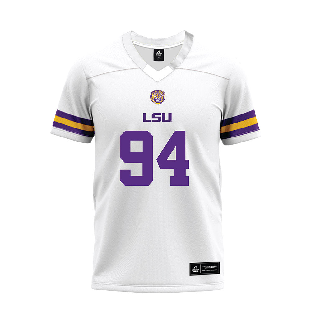 LSU - NCAA Football : Richard Anderson - White Premium Football Jersey-0