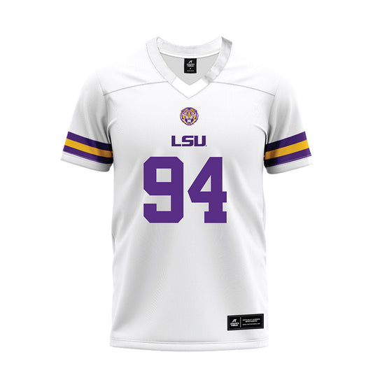 LSU - NCAA Football : Richard Anderson - White Premium Football Jersey-0